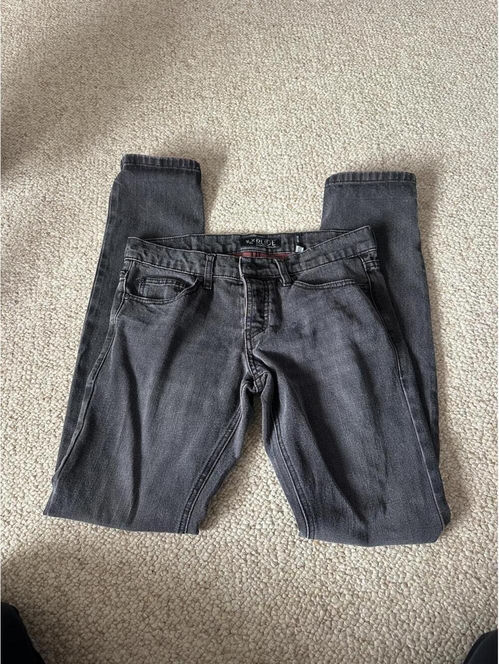 Rude black skinny jeans